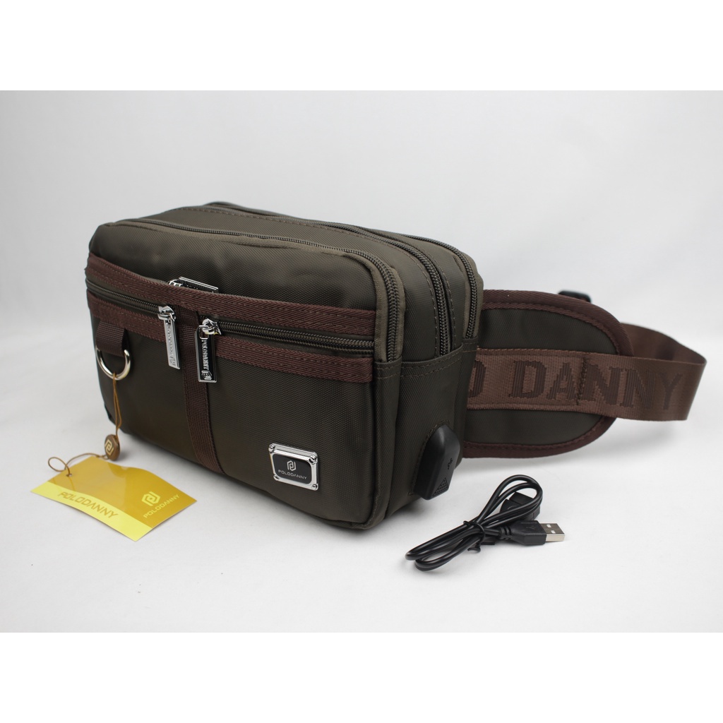 Tas Pinggang atau Tas Selempang Original Polo Danny Import Bahan Poliester Premium Tas Pria Wanita