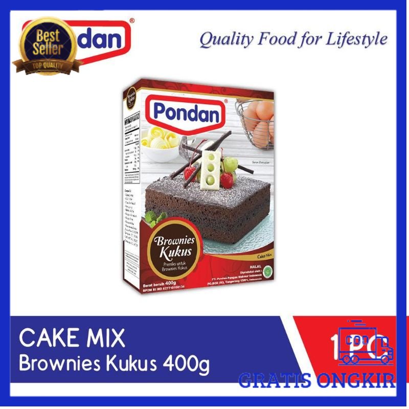 

PONDAN BROWNIES KUKUS 400GRAM/BROWNIES KUKUS