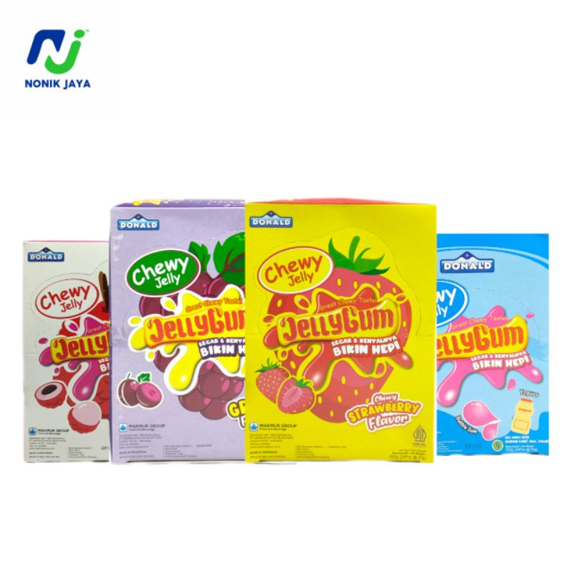Donald JellyGum All Varian Rasa Box isi 24 pcs