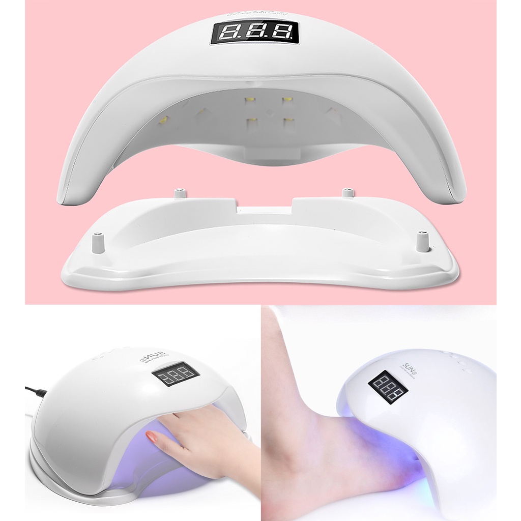 Pengering Kutek Gel Lampu 48W Ultraviolet UV LED Nail Dryer SUN Mini Nail Lamp Pengering Cat Kuku Kutek Alat Kecantikan Garansi Satu Bulan