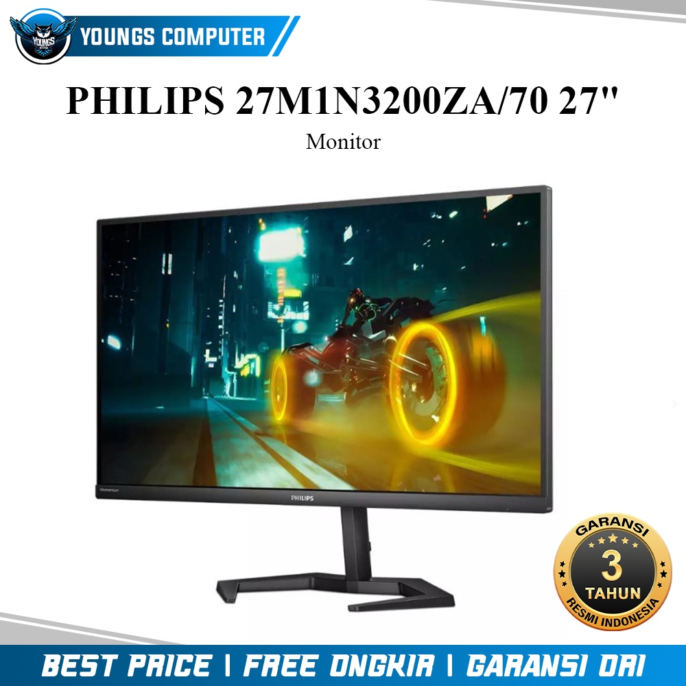 LED PHILIPS 27M1N3200ZA/70 27&quot; IPS 165Hz 1ms | MONITOR GAMING