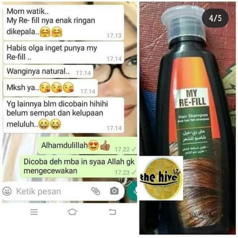 Shampoo kurangi rontok MY RE-FILL Myway // shampo re-fill myway penumbuh rambut