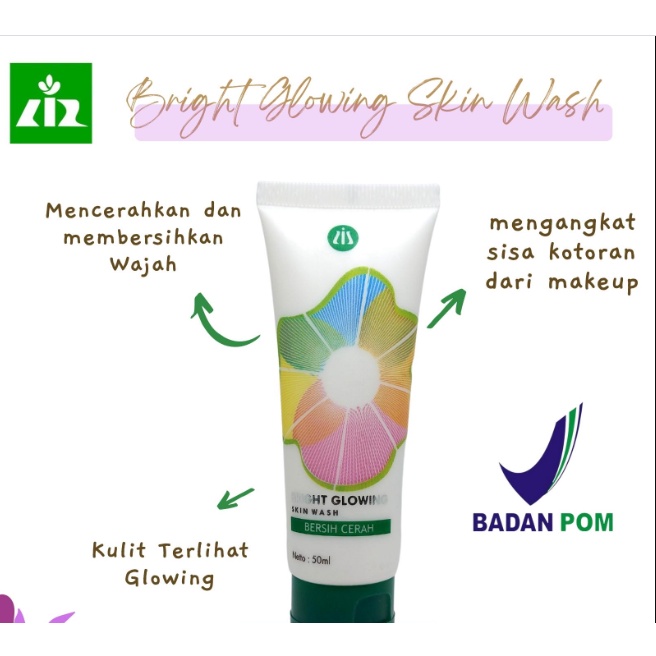 Liz Skin Bright Glowing Skin wash dr listiani skincare 50ml