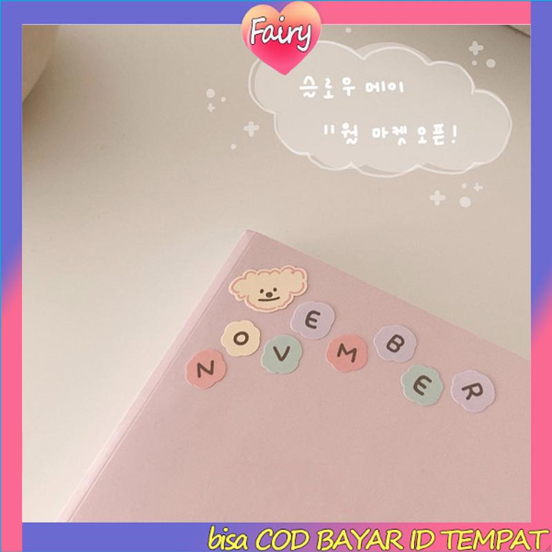 

Stiker Alpabet Huruf Angka Kartun Lucu Beruang Stiker Untuk Dekor Buku Jurnal / Diary F