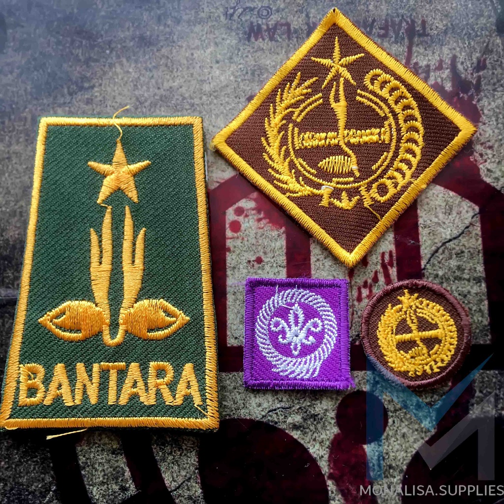 

Lambang Logo Atribut Pramuka Bordir Eceran Per Pcs (Bantara Sepasang)