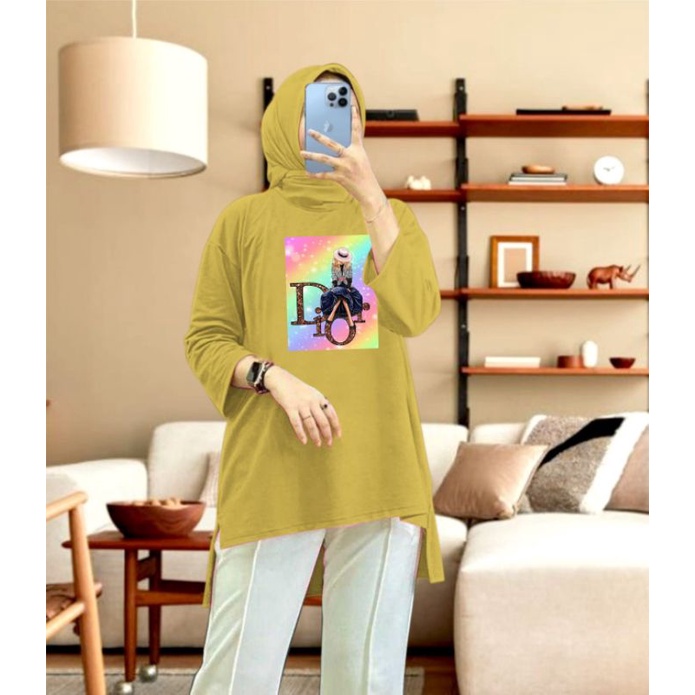 kaos Tunik hijab bahan BEBYTERRY