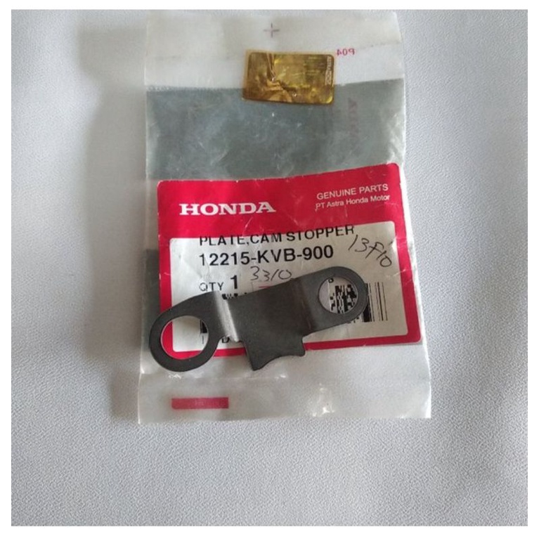 plat tahanan stoper noken as Vario 110 karbu/12215kvb900