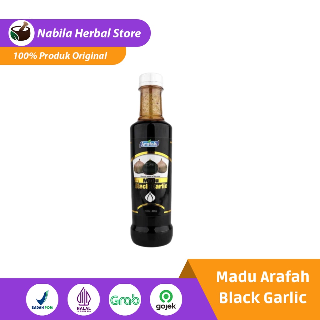 

Madu Black Garlic Arafah 460 gram Madu Bawang Putih Hitam