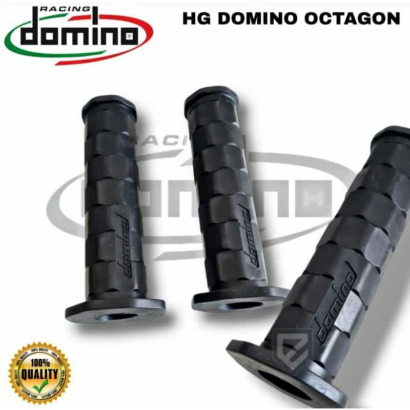 Handgrip Handfat Model Domino Octagon Karet Premium black Kotak Universal Motor(P3SD)