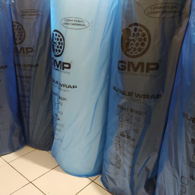 

Bubble wrap GMP Hitam 50m X 125cm - Putih