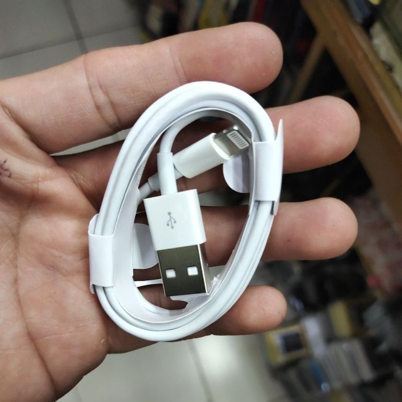 CHARGER LIHGTNING BATOK BESAR + KABEL LIGHTNING MANTUL MURAH MERIAH