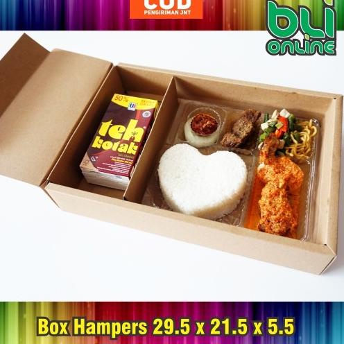 

Box Hampers 29.5 x 21.5 x 5.5 isi 10 pcs / Kotak Makanan / Dus Makanan - Putih