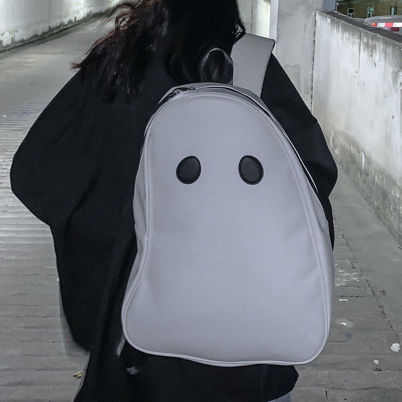 Sera asli desain niche tas sekolah hantu jelek kepribadian lucu ransel tren ransel kapasitas besar siswa Jepang