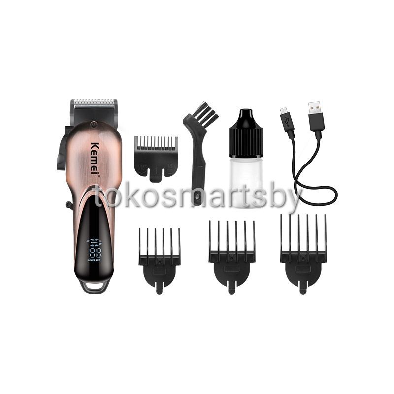 ALAT CUKUR RAMBUT KEMEI KM 6372 HAIR CLIPPER KEMEI CHARGER LED
