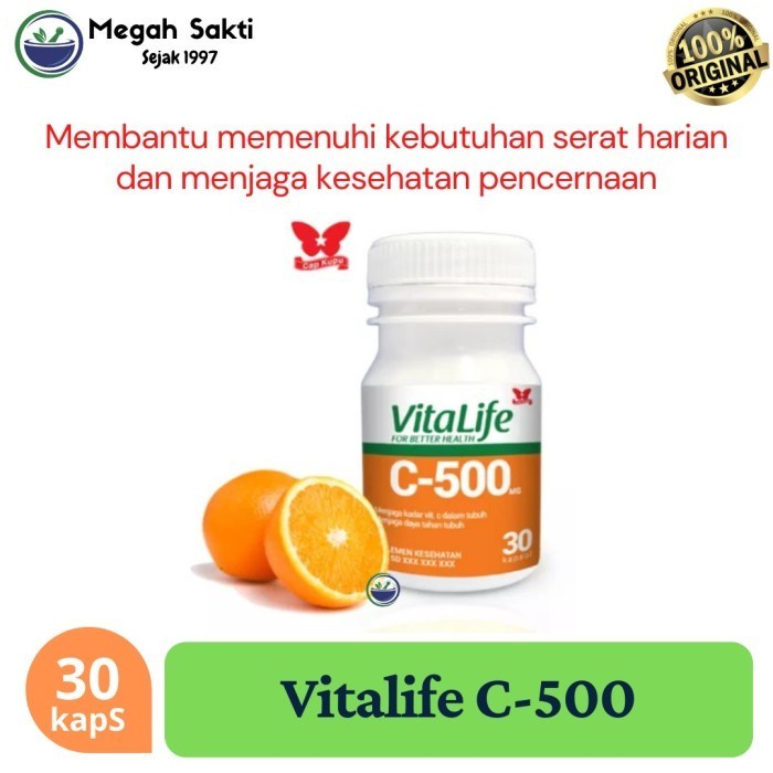 Jual Vitalife Vitamin C 500 - Vita Life Vit C Isi 30 Kapsul | Shopee ...