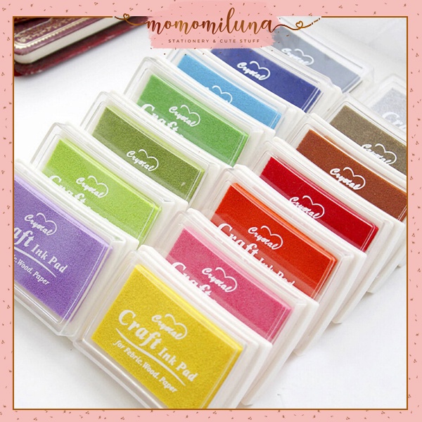 

Stamp pad 1 warna bak stempel craft ink pad diy journal scrapbook tinta stempel MK1363