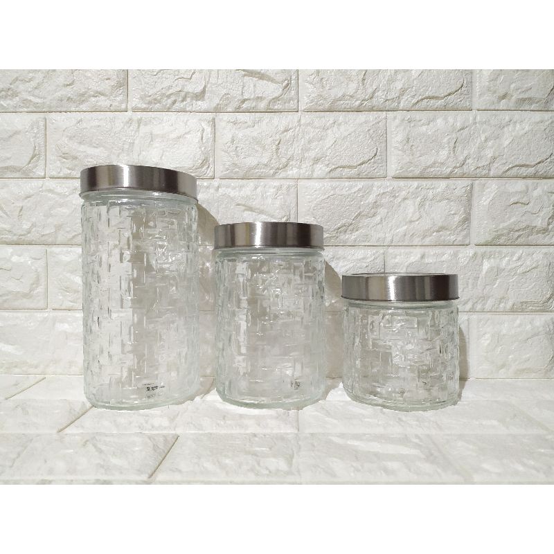 Ace Hardware Glass Jar Set / Ace Hardware Kris Foodware Set Toples Kaca Kue / Ace Hardware Toples Ka