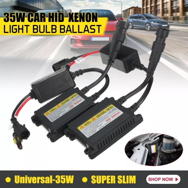 Balast Hid 35 Watt Standar / Balast Hid 35W Merk /Balash Balast Balas Hid 35 Wat Watt Universal/Balast HID Mobil Motor Balas 12V Projie Projector Lampu Universal Kit Aes Dc Xenon