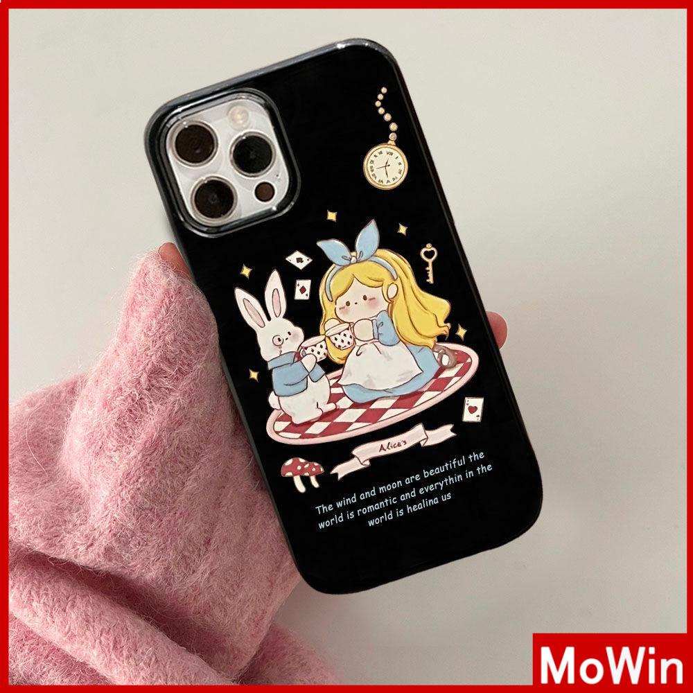 For iPhone 14 Pro max iPhone Case Glossy Black TPU Soft Case Candy Case Shockproof Protection Camera Princess Compatible For iPhone 13 Pro max 12 Pro Max 11 Pro max xr xs 7Plus 7 8