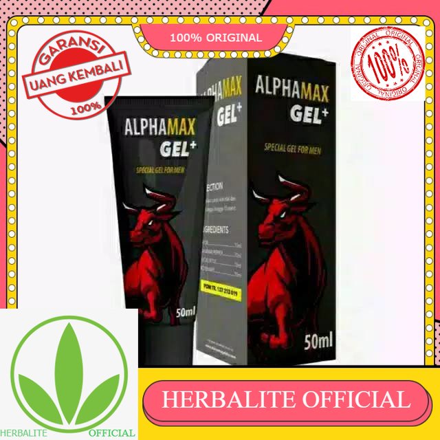 100% ORIGINAL ALPHAMAX GEL Stamina Pria Original Berkualitas