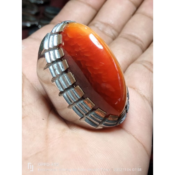 batu cincin akik pandan nanas merah