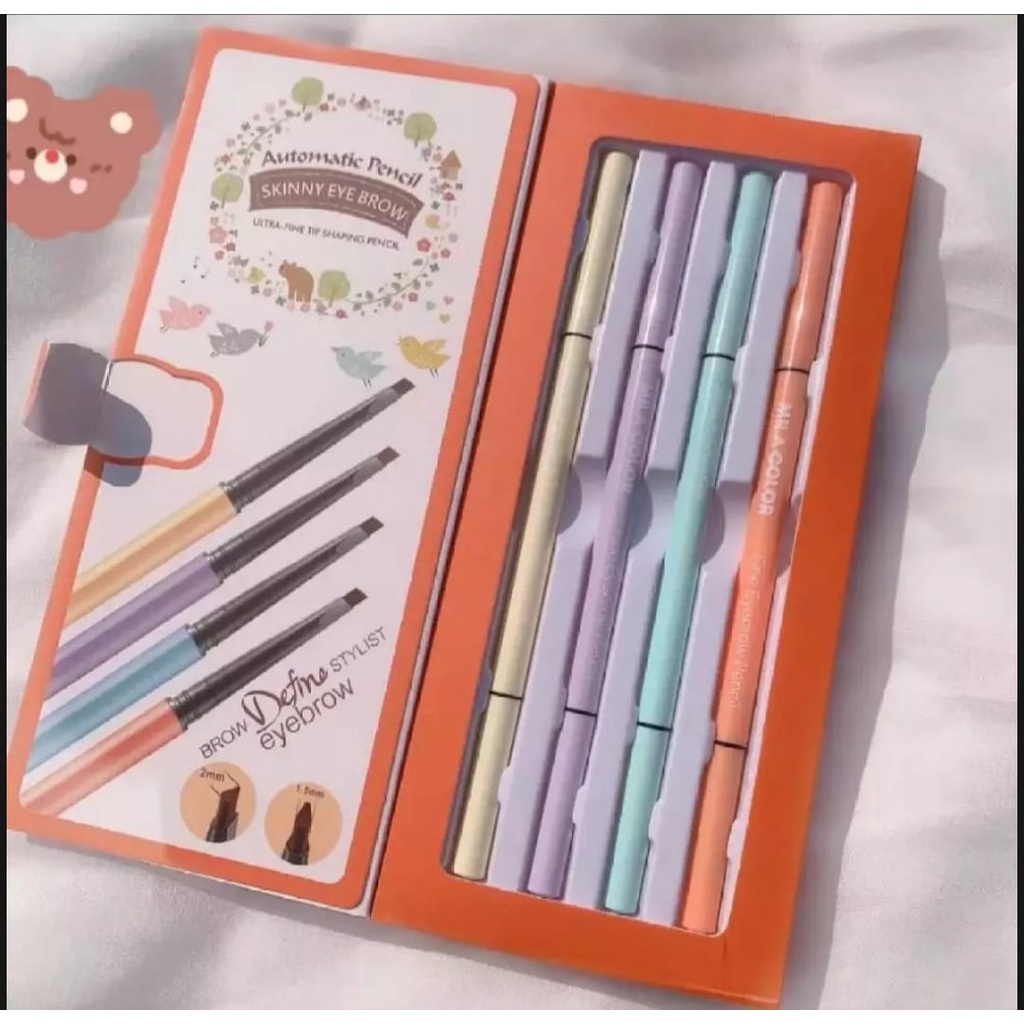 [SET ISI 4] Eyebrow Pencil Mila Color