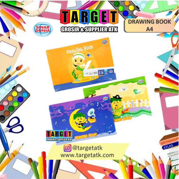 

Buku Gambar Sidu Buku Gambar A4 Pack/Drawing Book/A4