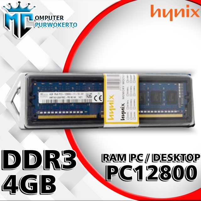 Memory RAM Pc 4GB DDR3 PC12800 1600Mhz