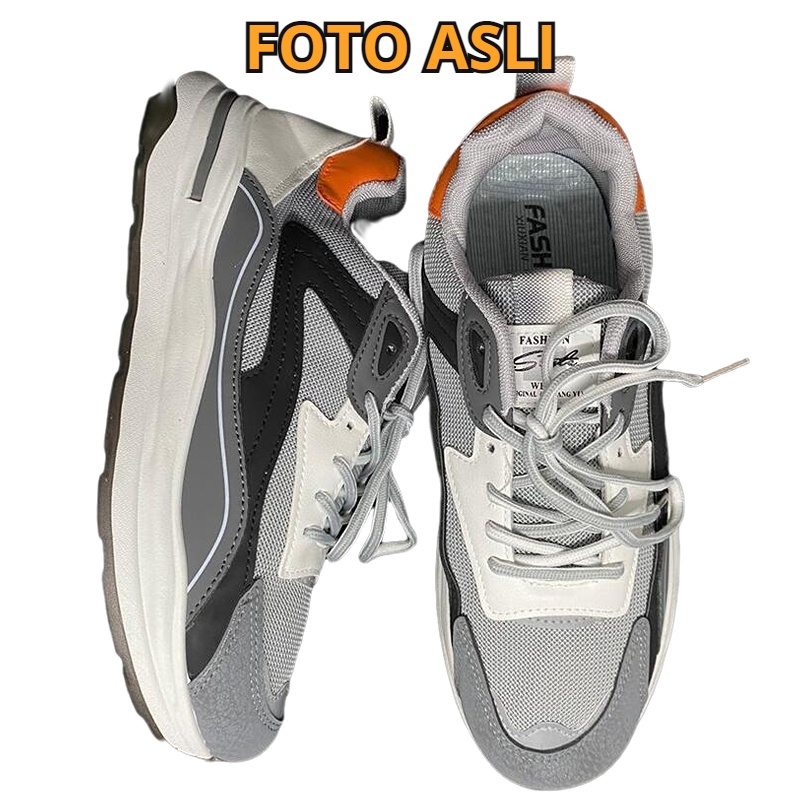 Sepatu Pria Sneakers 110224 Sepatu Olahraga Casual Sport Import Termurah