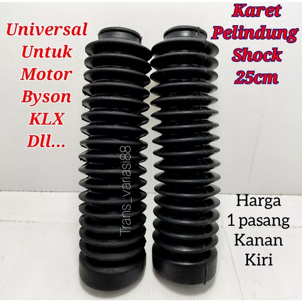 Karet Tutup Tele AHRS Cover Shock Depan bebek matic KLX - Rubber Shockbreaker Universal Motocross Sp