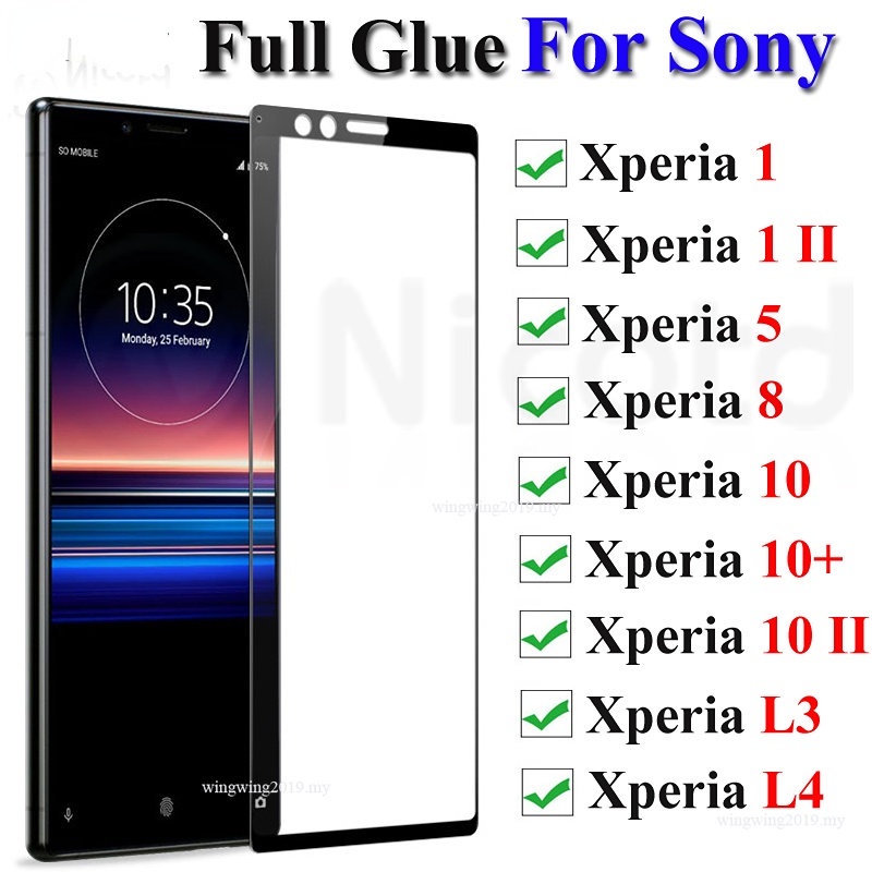 3-1pc Pelindung Layar Tempered Glass Untuk Sony Xperia L3 1 5 10 II 10 II