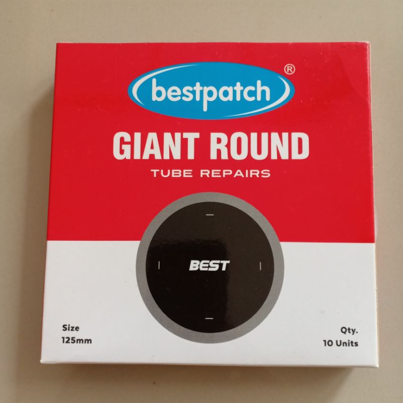 Bestpatch Giant Round 125mm Per Pcs / Biji / Lembar - Karet Tambal Ban Dalam - Best - Bestpatch