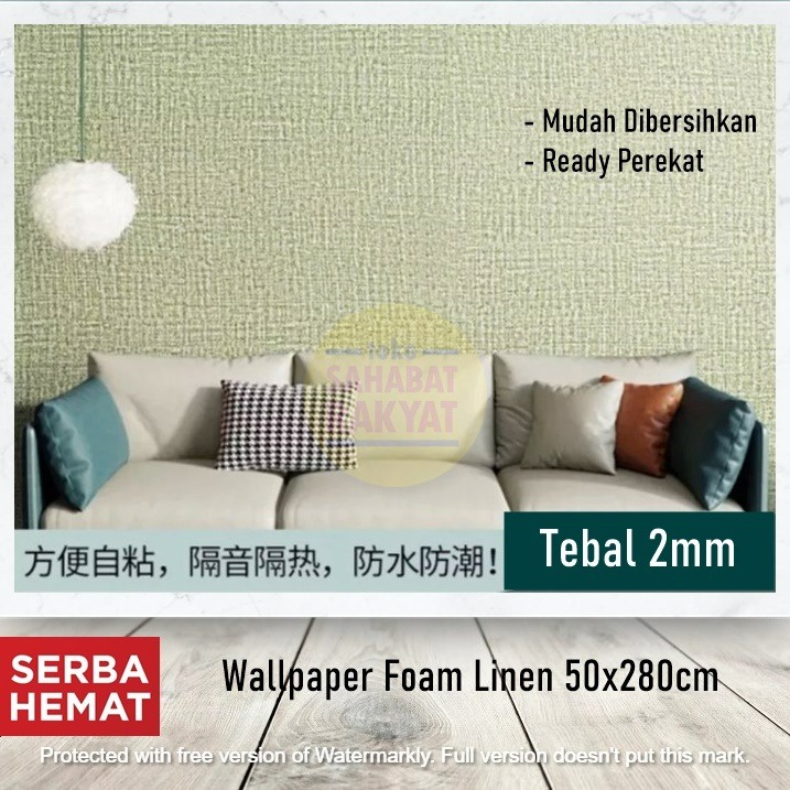 Wallpaper Foam Linen 50x280cm