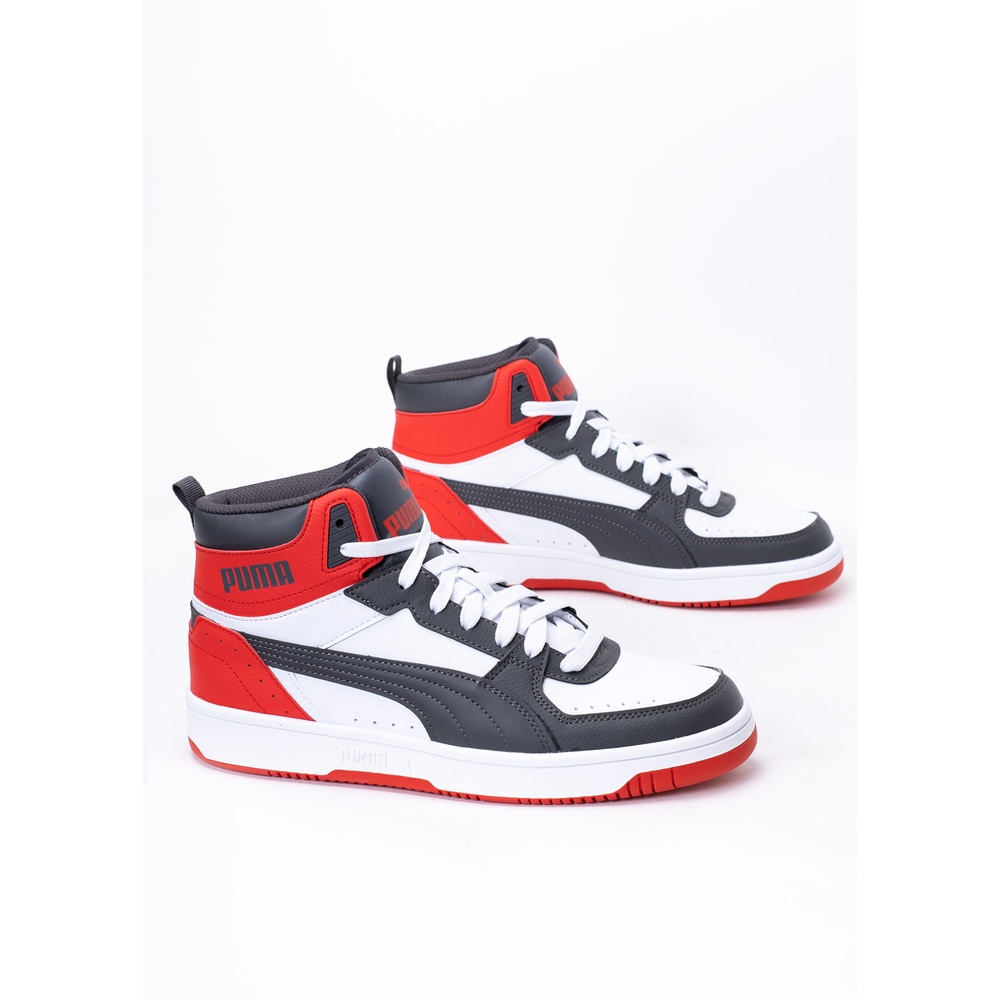 SEPATU CASUAL PUMA Rebound JOY Puma White-Asphalt-High 374765 19