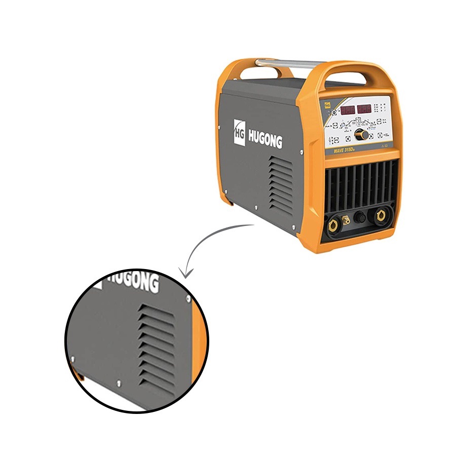 Mesin Las Listrik Argon Stainless Alumunium HUGONG WAVE 315D AC/DC Trafo Las