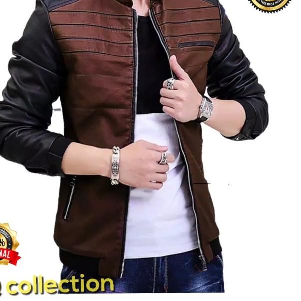 Jaket Kulit Pria Original Import Keren Casual Jaket Cowok Terbaru