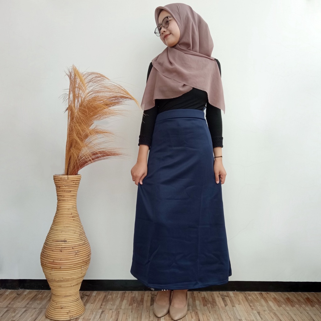 Rok Scuba Premium Line A panjang Formal Look Skirt Scuba