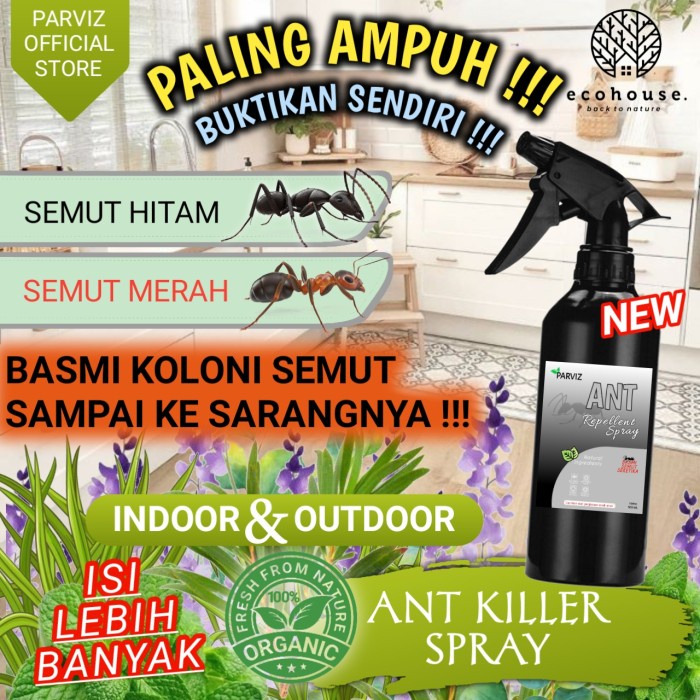 Anti Semut Mobil Rumah Racun Pengusir Semut Alami Spray Parviz
