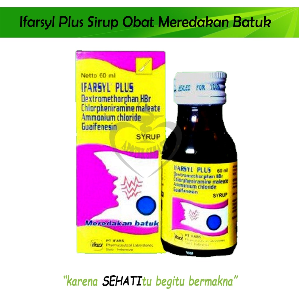 Ifarsyl Plus Sirup 60ml Meredakan Batuk Pilek Alergi