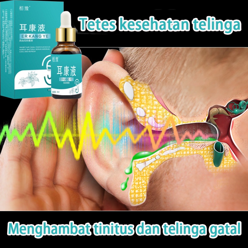(Original) Obat Telinga Bernanah Obat Telinga Berair Telinga Gatal Telinga Tersumbat Telinga Budeg
