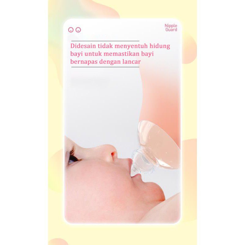 Penyambung puting untuk saat menyusui nipple shield bahan silikon