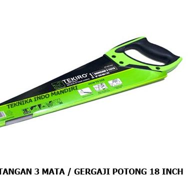 (TEKIRO) Gergaji Kayu 3 Mata 18"