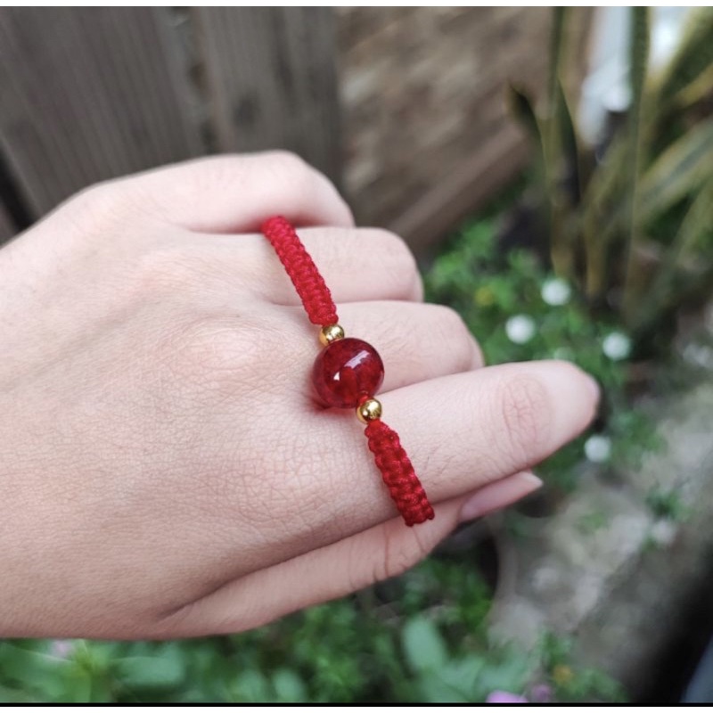 gelang keberuntungan//gelang tali//gelang serut//gelang giok