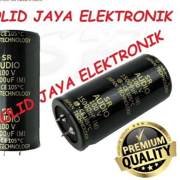 CAPASITOR ELCO SR AUDIO 15000 UF 100 V ELKO 15000UF 100V MIKRO ASLI