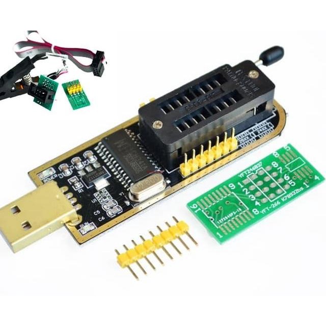 IC Programmer EEPROM Flash CH341A Programer Penjepit CH341 Clip bios