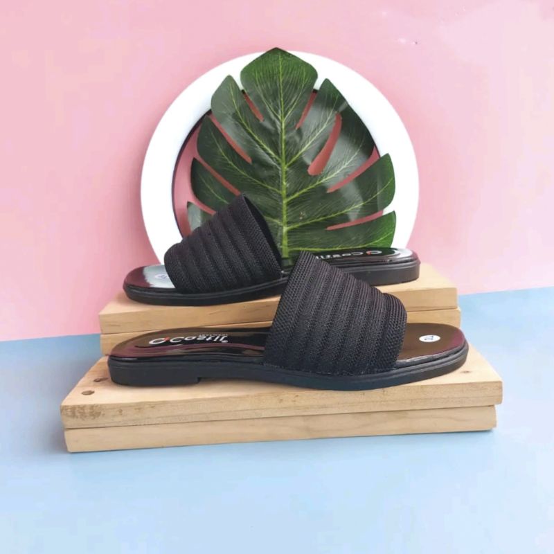 SANDAL WANITA SENDAL TPLEK WANITA FLAT SANDAL TREPES WANITA