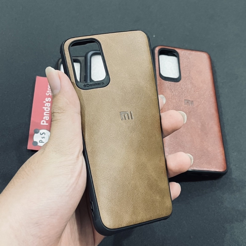 Leather Case Redmi 9T Softcase Kulit Elegan Casing Slim Fit