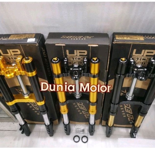 Usd Upside down Vixion merk RIDE IT full CNC bisa dipasang ke motor byson xabre scorpio mt15 r15 xsr