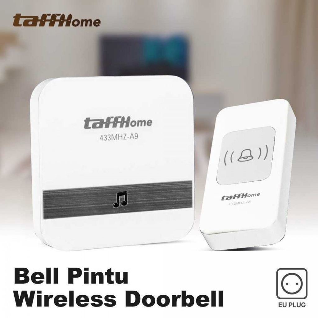 Bel Pintu Rumah Wireless Door Bell 52 Nada 1 Receiver Waterproof 300M