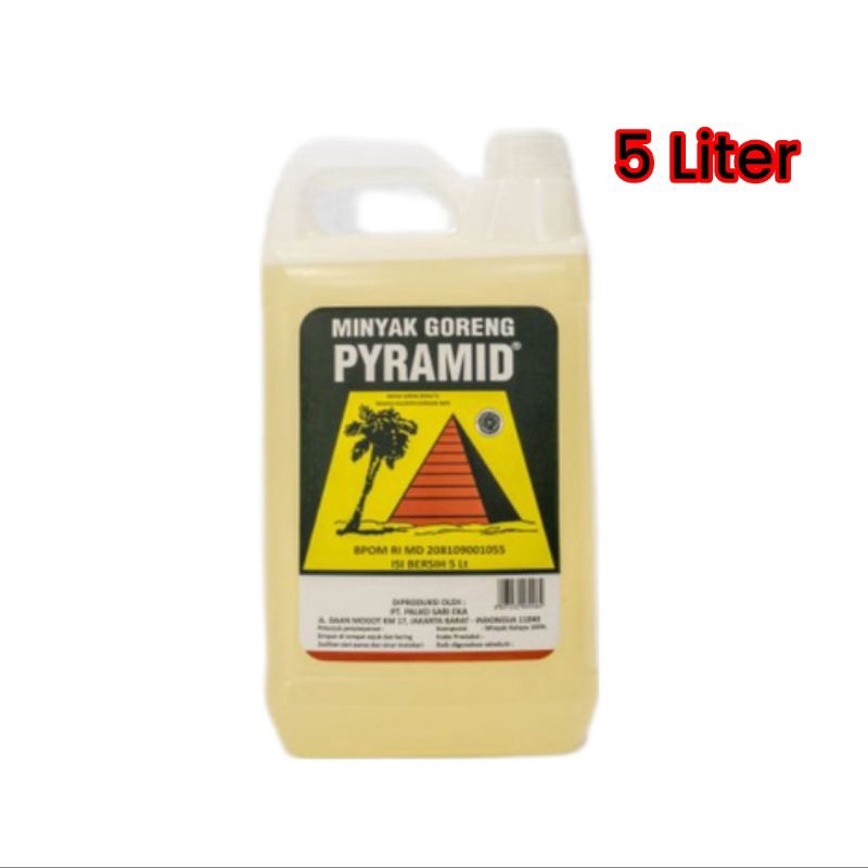 

Pyramid minyak goreng Kelapa 5 Liter coconut cooking oil